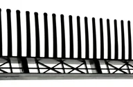 Akcesoria do wentylacji i klimatyzacji - Okapowy element wentylacyjny STANDARD IVT z grzebieniem czarny - miniaturka - grafika 1
