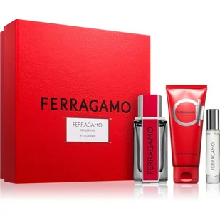 Ferragamo Ferragamo Red Leather Zestaw woda perfumowana 100 ml + szampon i żel pod prysznic 100 ml + woda perfumowana 10 ml - Zestawy perfum damskich - miniaturka - grafika 1