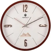 Zegary - Perfect Zegar ścienny PW355-1700-2 wiśniowy 34 cm - miniaturka - grafika 1