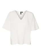Koszulki i topy damskie - VERO MODA Damski top Vmnatali Ss Noos, Snow White, XL - miniaturka - grafika 1