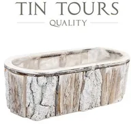 Donice - PODŁUŻNA DREWNIANA SKRZYNKA 25x11,5x8h cm - miniaturka - grafika 1