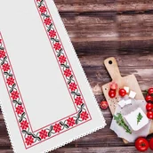 Pasmanteria - Haft krzyżykowy - Zestaw do haftu - Bieżnik - Haft ukraiński - miniaturka - grafika 1