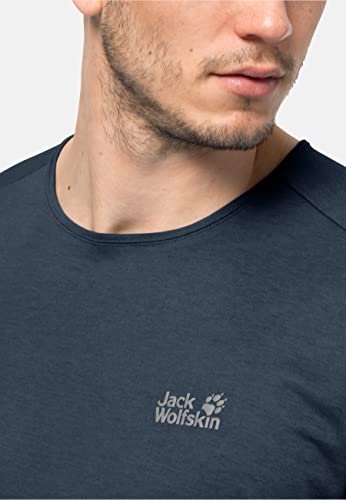 Jack Wolfskin Męski Pack & Go T M T-Shirt, Niebieski (Night Blue), 3Xl (De)
