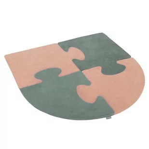 Kiddymoon Piankowe Puzzle Do Zabawy Velvet Łuk Róż Pustyni-Zieleń Lasu 4 Zabawka Mata - Maty edukacyjne - miniaturka - grafika 1