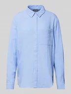 Koszule damskie - Bluzka koszulowa z fakturowanym wzorem model ‘MASTINA’ - miniaturka - grafika 1