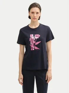 Tom Tailor T-Shirt 1043104 Granatowy Regular Fit - Koszulki i topy damskie - miniaturka - grafika 1