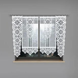 Firana panelowa Klaudia 140 x 37 cm biały - Firany - miniaturka - grafika 1