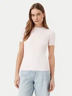 Koszulki i topy damskie - Calvin Klein Top K20K208247 Różowy Slim Fit - miniaturka - grafika 1