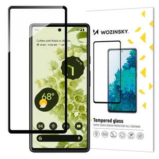 Wozinsky super wytrzymałe szkło hartowane Full Glue na cały ekran z ramką Case Friendly Google Pixel 6 czarny - Szkła hartowane na telefon - miniaturka - grafika 1