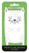 Zakładki do książek - Zakładka magnetyczna biały kot - Henry - miniaturka - grafika 1