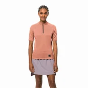 Koszulki i topy damskie - Damska koszulka rowerowa Jack Wolfskin BIKE COMMUTE HZ T W astro dust - S - miniaturka - grafika 1