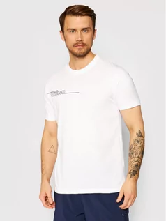 Koszulki męskie - Wilson T-Shirt M Team II Tech WRA794602 Biały Regular Fit - grafika 1