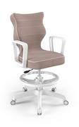 Fotele i krzesła biurowe - Krzesło młodzieżowe, Entelo, Norm biały, Jasmine 08, rozmiar 5 WK+P - miniaturka - grafika 1