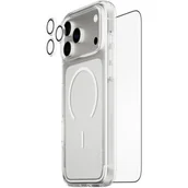 Etui i futerały do telefonów - Etui PANZERGLASS Care Flagship Urban Explorer MagSafe 3w1 do Apple iPhone 17 Pro Max Przezroczysty szkło hartowane osłona obiektywu - miniaturka - grafika 1