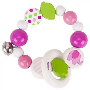 Heimess Grzechotka różowy Słonik 764380 - Grzechotki dla dzieci - miniaturka - grafika 1