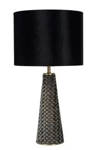 Lucide EXTRAVAGANZA VELVET Czarna śr. 25cm. E27 Lampka stołowa 10501/81/30 10501/81/30 - Lampy stojące - miniaturka - grafika 1