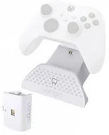 Akcesoria do Xbox - VENOM Stacja dokująca do padów Xbox Series / Xbox One biała + akumulator - miniaturka - grafika 1