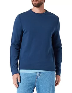 Swetry męskie - s.Oliver Bernd Freier GmbH & Co. KG Sweter męski, z długim rękawem, niebieski, L, niebieski, L - grafika 1