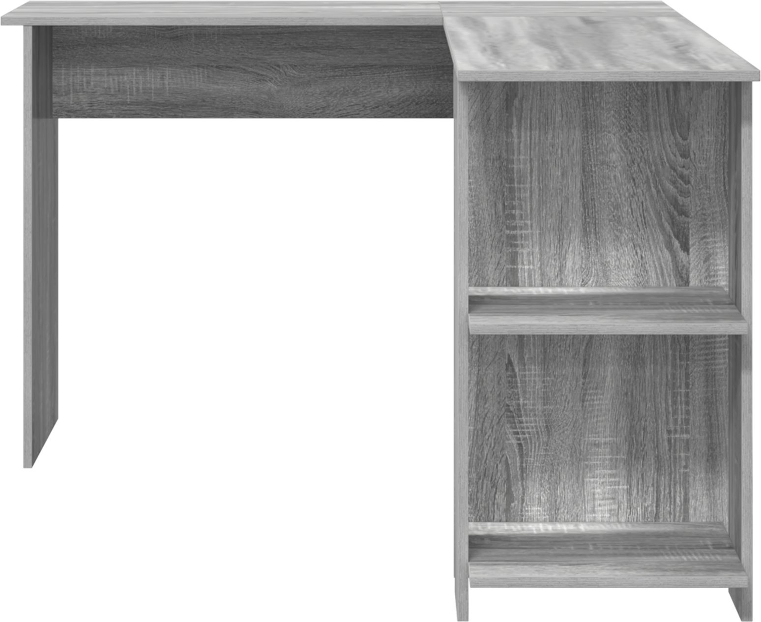 vidaXL Szare biurko narożne Szare Sonoma MDF Standard