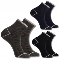 Skarpetki męskie - BAWEŁNIANE MOCNE SPORTOWE SKARPETY MĘSKIE SKARPETKI STOPKI 3PAK MORAJ 43-45 - miniaturka - grafika 1