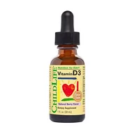 Witaminy i minerały - Child Life - Witamina D3, dla Dzieci, Natural Berry, Płyn, 30 ml - miniaturka - grafika 1