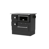 Kuchnie węglowe - ALFA KUCHNIA NA DREWNO PLAM REGULAR 46 ANTRACYT PRAWA 8 kW 1szt. - miniaturka - grafika 1