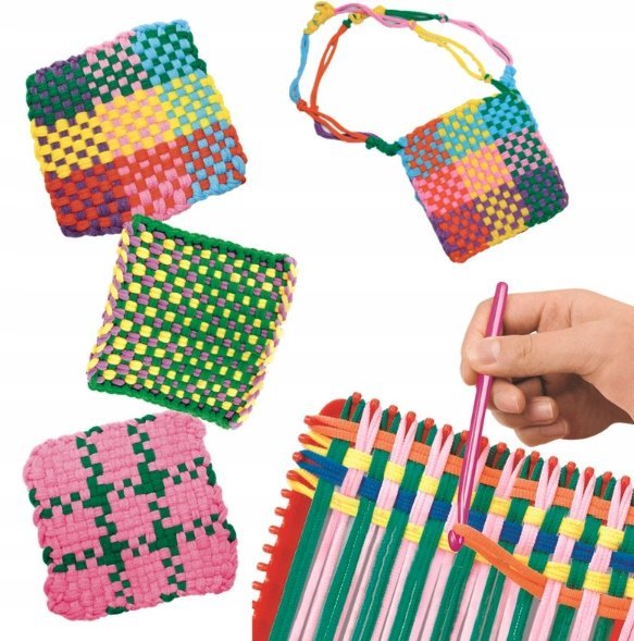 Kreatywny zestaw do haftowania i tkania dla dzieci zestaw kreatywny diy