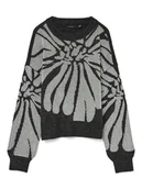 Swetry damskie - Vero Moda Sweter w kolorze antracytowym - miniaturka - grafika 1