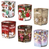 Świece - Świece Zapachowe Świąteczne Świeczki 6X Świeca Zestaw Na Prezent Świąteczny - miniaturka - grafika 1