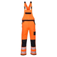 Odzież robocza - Ogrodniczki ostrzegawcze PW3 Czarny Pomarańcz 3XL - miniaturka - grafika 1