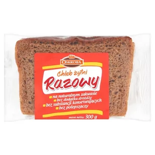 Oskroba Chleb żytni razowy 300 g - Inne pieczywo - miniaturka - grafika 1