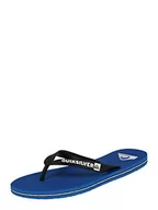 Klapki i japonki męskie - Quiksilver Molokai męskie klapki kąpielowe, czarny - Schwarz Negro Xkbk Black Blue Black Xkbk - 41 EU - miniaturka - grafika 1