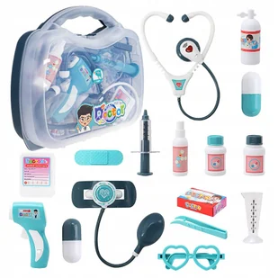 Zestaw Małego Lekarza Walizka Medyczna Dla Dzieci Stetoskop + Akcesoria - Zabawy w naśladowanie dorosłych Zestaw Małego Lekarza Walizka Medyczna Dla Dzieci Stetoskop + Akcesoria - Zabawy w naśladowanie dorosłych - miniaturka - grafika 1