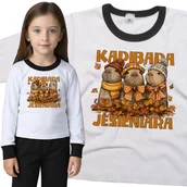 Piżamy dla dziewczynek - Piżama dziecięca Kapibara Jesieniara Na Dzień Jesieni 98/104 - VoloDonum - miniaturka - grafika 1