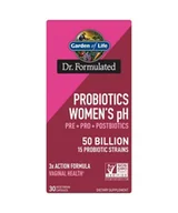 Układ pokarmowy - Garden of life Dr. Formułowane probiotyki dla kobiet pH 50 miliardów, probiotyki, prebiotyki i postbiotyki dla kobiet, 30 kapsułek warzywnych - miniaturka - grafika 1