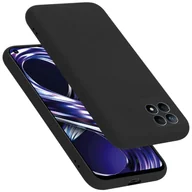 Etui i futerały do telefonów - Etui Cadorabo do Realme 8i / Narzo 50 4G w kolorze LIQUID BLACK Etui ochronne wykonane z elastycznego silikonu TPU z tyłu etui na telefon komórkowy - miniaturka - grafika 1