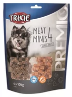 Przysmaki dla psów - Trixie Przysmaki PREMIO 4 Meat Minis, kurczak, kaczka, wołowina, jagnięcina, 4 × 100 g - miniaturka - grafika 1