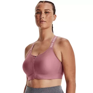 Biustonosz sportowy Under Armour Infinity High Bra Zip - Bielizna sportowa damska - miniaturka - grafika 4