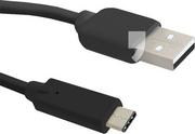 Kable USB - Qoltec Kabel 50488 (USB 3.1 typu C - USB 2.0 ; 1,2m; kolor czarny) - miniaturka - grafika 1