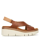 Sandały damskie - Sandały Pikolinos Gomera W0K-0606C1 Brązowy - miniaturka - grafika 1