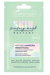 Bielenda SKIN RESTART SENSORY MASK MATUJĄCA MASECZKA PREBIOTYCZNA, ZWĘŻAJĄCA PORY, 8G 5902169048914 - Maseczki do twarzy - miniaturka - grafika 1