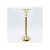 Świeczniki - Świecznik złoty duży złoty - miniaturka - grafika 1