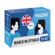 Książki do nauki języka angielskiego - FISZKI - angielski - Reakcje na sytuacje A1-A2 - miniaturka - grafika 1