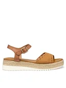 Espadryle damskie - Geox Espadryle D Eolie D55SRB 02243 C6001 Brązowy - miniaturka - grafika 1