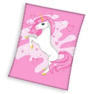 Koce i narzuty dla dzieci - Carbotex koc 150x200 młodzieżowy jednorożec - miniaturka - grafika 1