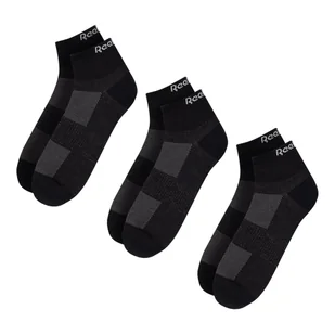 REEBOK TE ANK SOCK 3P GH0419 CZARNY - Skarpetki damskie - miniaturka - grafika 1