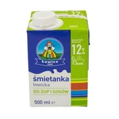 Szybkie dania obiadowe - Śmietanka Łowicka UHT 12% 500 ml Łowicz - miniaturka - grafika 1