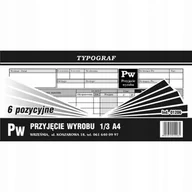 Druki akcydensowe - DRUK SAMOKOPIUJĄCY PW 6-POZYCYJNE 1/3 A4 80 KARTEK - miniaturka - grafika 1