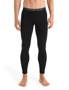 Legginsy termiczne męskie Icebreaker MERINO czarne IB0A56B9001 - Legginsy - miniaturka - grafika 1