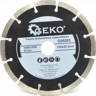 Tarcze do pił - Geko Tarcza diamentowa segmentowa 150mmx22,2mm 50 - miniaturka - grafika 1